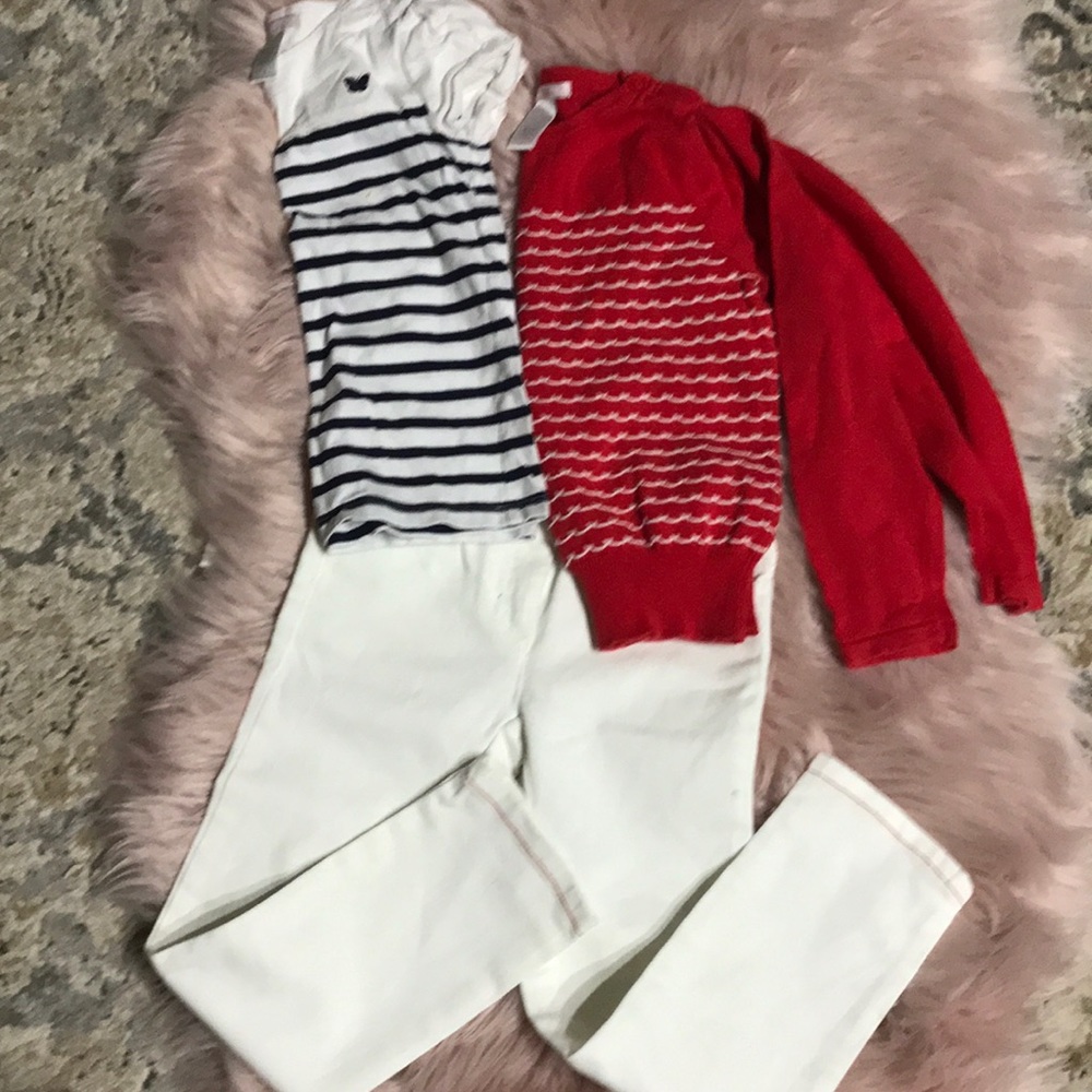 Janie and Jack - Jeans, Sweater, Summer Tee & 🕶
